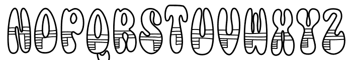 Scarf Font UPPERCASE