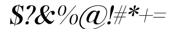 Scarlet Bradley Italic Font OTHER CHARS