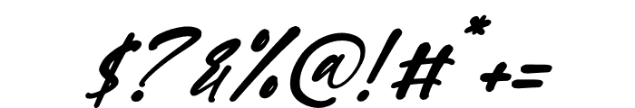 Scartoon Italic Font OTHER CHARS