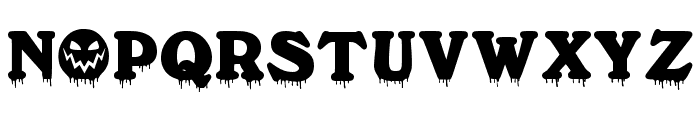 Scary Bloody Regular Font UPPERCASE