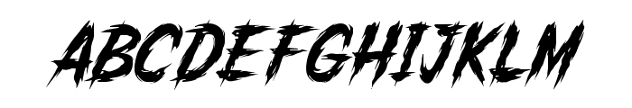 Scary Brusher Regular Font UPPERCASE