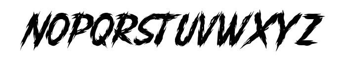 Scary Brusher Regular Font UPPERCASE