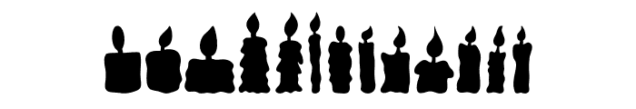 Scary Candle Font UPPERCASE