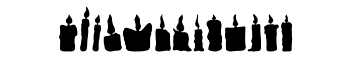 Scary Candle Font UPPERCASE
