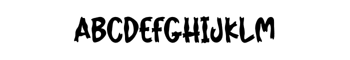 Scary Christmas Font UPPERCASE