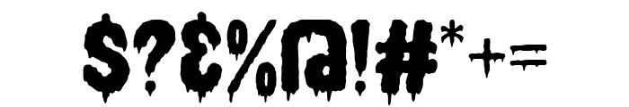Scary Demon Font OTHER CHARS