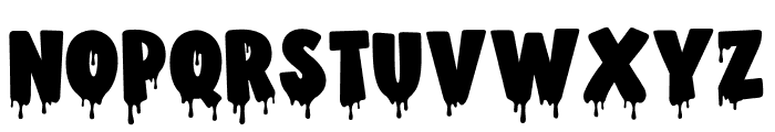 Scary Drips Font UPPERCASE