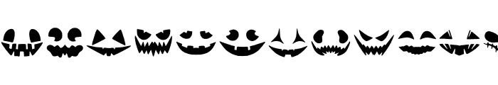 Scary Face Font LOWERCASE