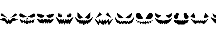 Scary Face Font LOWERCASE
