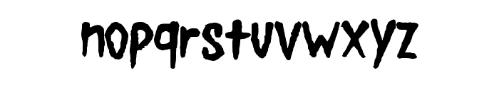 Scary Fright Regular Font LOWERCASE