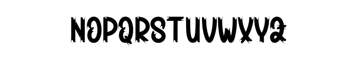 Scary Haunted Font UPPERCASE