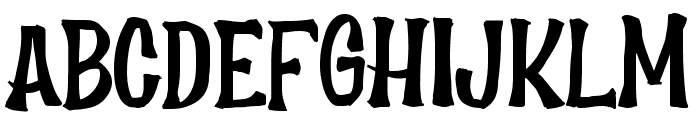 Scary House Font UPPERCASE