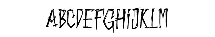 Scary Monday Font LOWERCASE