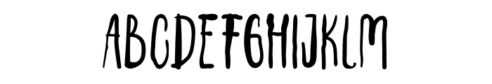 Scary October Font LOWERCASE