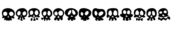 Scary Skull Font LOWERCASE