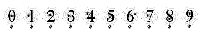 Scary Spider Monogram Font OTHER CHARS