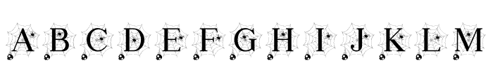 Scary Spider Monogram Font LOWERCASE