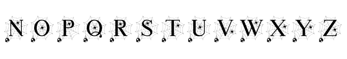 Scary Spider Monogram Font LOWERCASE