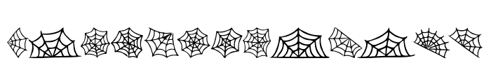 Scary Spider Web Font UPPERCASE