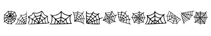 Scary Spider Web Font LOWERCASE