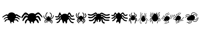 Scary Spider Font UPPERCASE