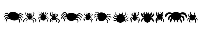 Scary Spider Font LOWERCASE