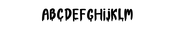Scary Spooky Font UPPERCASE