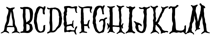Scary Zombie Font UPPERCASE