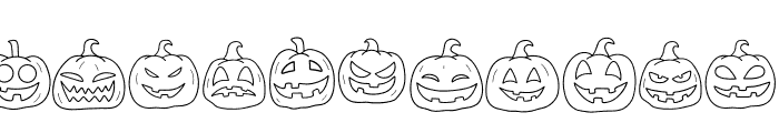 Scary pumkin Font UPPERCASE