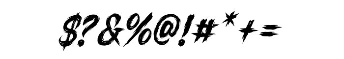 ScaryBrusher-Regular Font OTHER CHARS