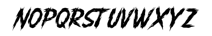 ScaryBrusher-Regular Font UPPERCASE