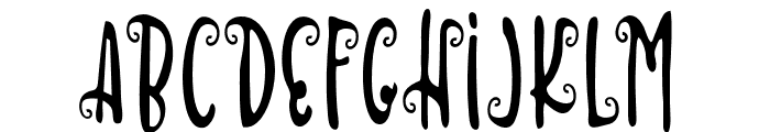 ScaryNight Font UPPERCASE