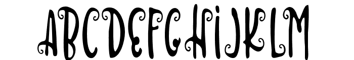 ScaryNight Font LOWERCASE