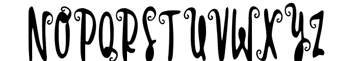 ScaryNight Font LOWERCASE