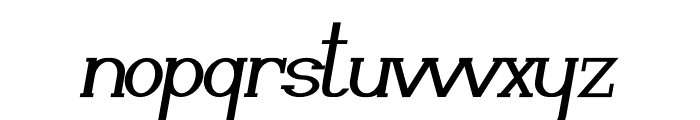 Scathing Brush Italic Font LOWERCASE