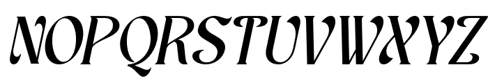 Schales-Italic Font UPPERCASE