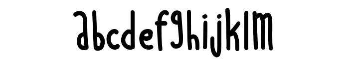 Schatje-Regular Font LOWERCASE