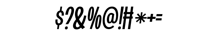 Schenior-Oblique Font OTHER CHARS