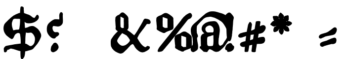 Schoeffer Bold Font OTHER CHARS
