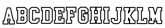 School 33 Regular Font UPPERCASE