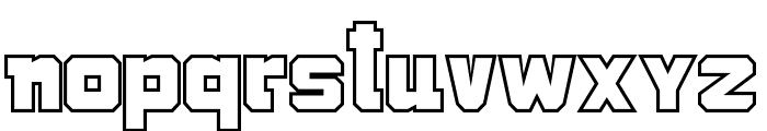 School & COLLEGE Hollow Font LOWERCASE