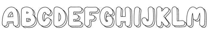 School Club Font UPPERCASE