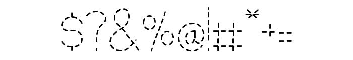 School Dotted Font Regular Font OTHER CHARS