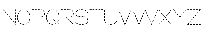School Dotted Font Regular Font UPPERCASE