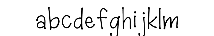 School Pencil Regular Font LOWERCASE