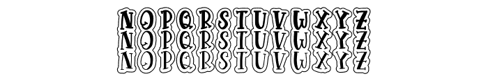 School Puff Stacked Font LOWERCASE