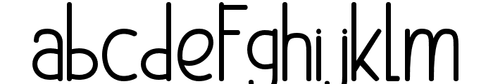 School and Pencil Regular Font LOWERCASE