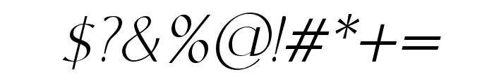 Schoonheid Italic Font OTHER CHARS