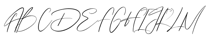 Schwitz signature Font UPPERCASE