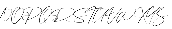 Schwitz signature Font UPPERCASE